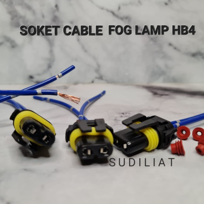 Jual SOCKET CABLE / SOKET KABEL FOG LAMP HB4 - SOKET KABEL LAMPU ...