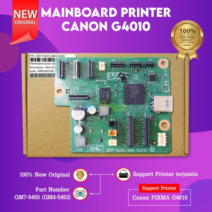 Jual Mainboard Canon G1000 G2000 G3000 G4000 G1010 G2010 G3010 G4010 