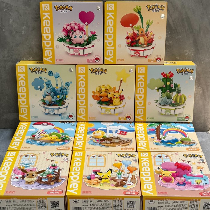 Jual Mainan Bricks Keeppley Pokemon Potted Plant Flowerpot Beach ...