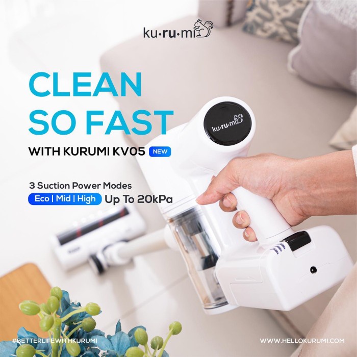 Jual Kurumi KV 05 Cordless Stick Vacuum Cleaner ( NEW ) Shopee Indonesia