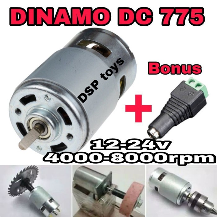 Motore Elettrico 775 DC 12V/24V - 4000-8000 RPM Con Staffa, Per Fai Da Te E Utensili - Foto 13