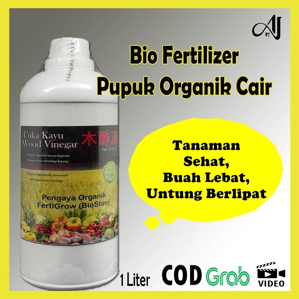 Jual Pupuk Organik Cair Liter Cuka Kayu Poc Bio Fertilizer Penyubur