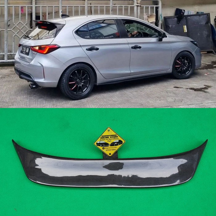 Jual Hara Spoiler Spoon Carbon Honda City Hatchback Rs Gn5 | Shopee ...