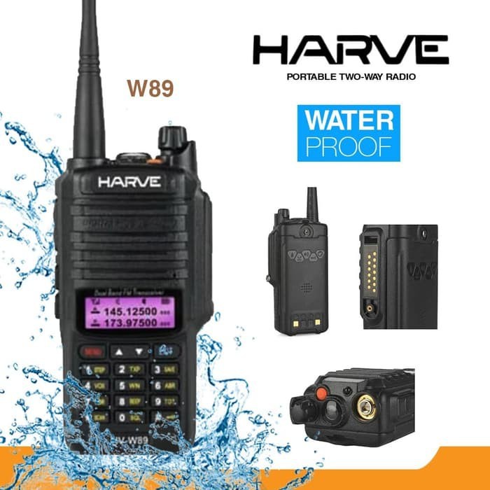 Jual HT Harve W89 Waterproof Handy Talky Harve HV-W89 Dual Band HT ...