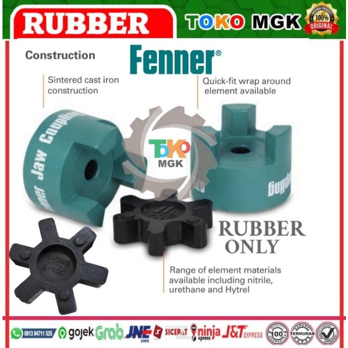 Jual [Baru] Jaw Coupling L225 Element/Rubber Only Fenner Terbatas