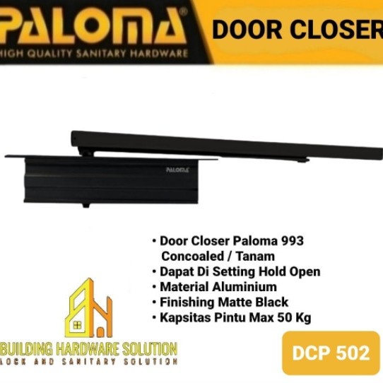 Jual Jual Baru Door Closer Paloma Concealed Dcp Penutup Pintu Otomatis Hitam Shopee