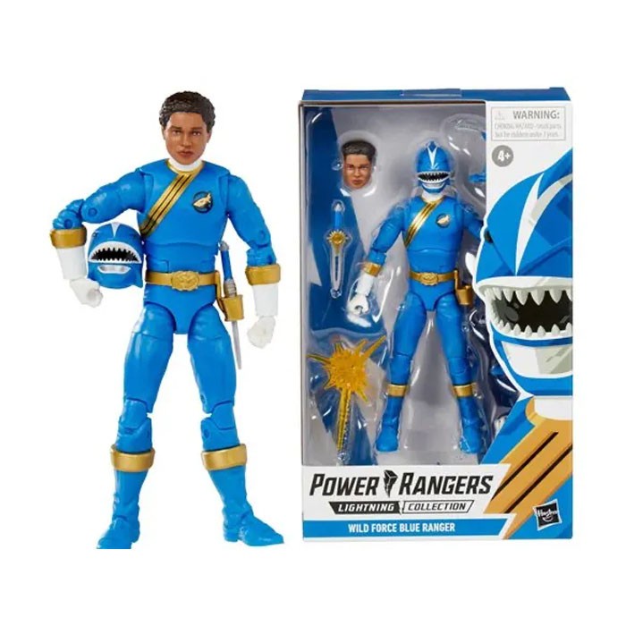 Jual POWER RANGERS Lightning Collection Figure Wild Force Blue Shark ...