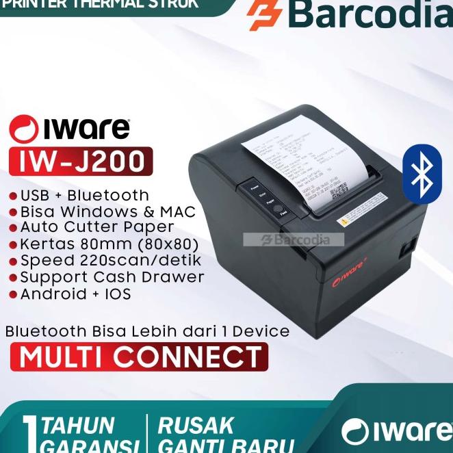 Jual Jual Iware Printer Thermal Bluetooth Mm Auto Cutter Rj Bluetooth Usb Shopee Indonesia