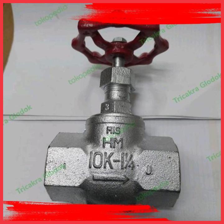 Jual (TCG) GLOBE VALVE MALL 11/4INCH/GLOBE VALVE HITACHI 11/4"/MIS HM