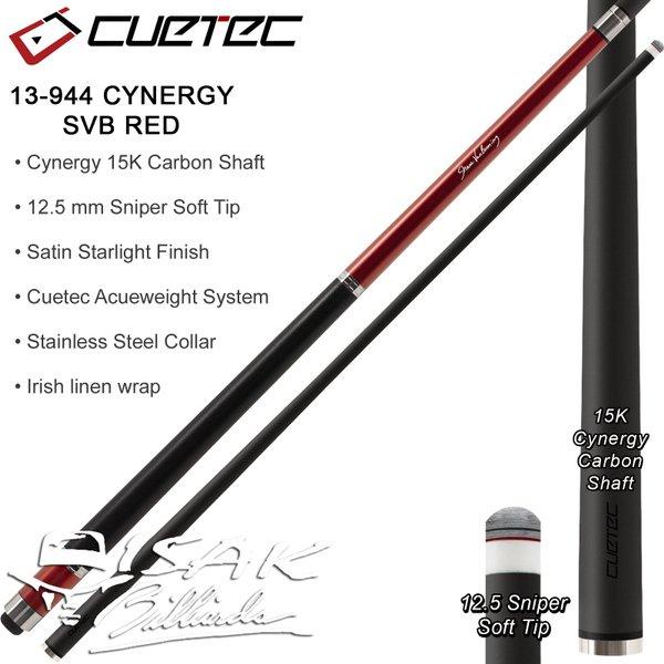 Jual Cuetec Cynergy SVB Carbon Shaft 13944 Red Shane Van Boening Pool Cue Stick Billiard Stik