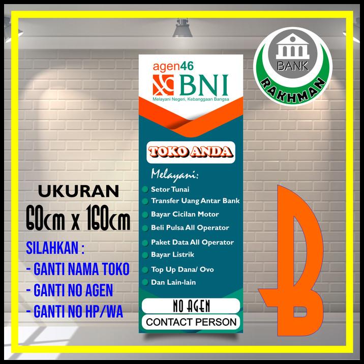 Jual Gratis Ongkir Spanduk Banner Agen Bni Ukuran Cm X Cm