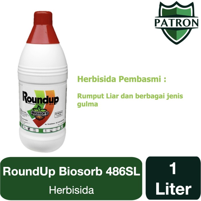 Jual ROUNDUP 486 SL - ROUND UP - HERBISIDA PEMBASMI RUMPUT DAN GULMA ...