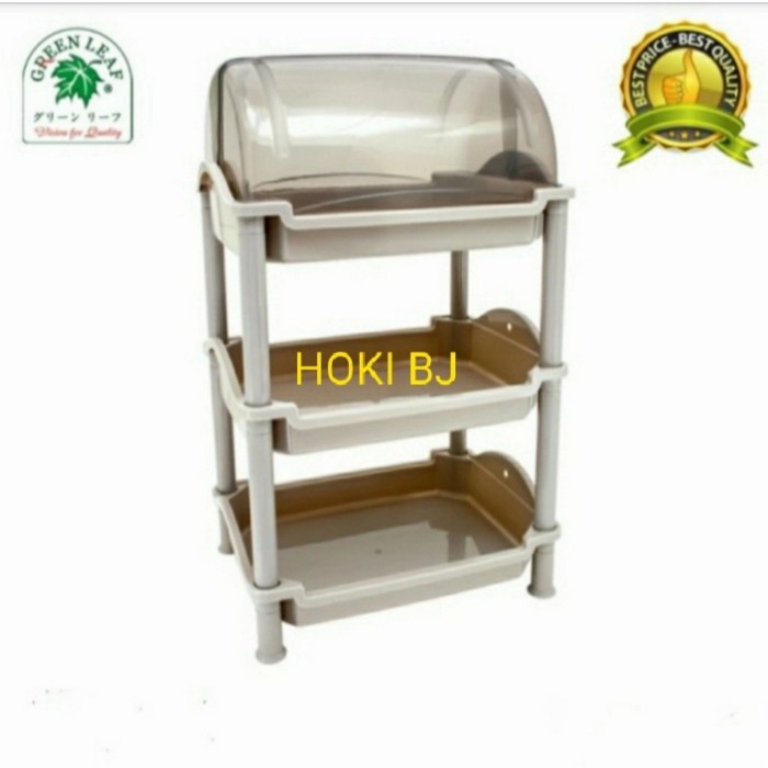 Jual RAK ROTI PLASTIK SUSUN3 /TEMPAT ROTI PLASTIK GREENLEAF DELISH 4023 ...