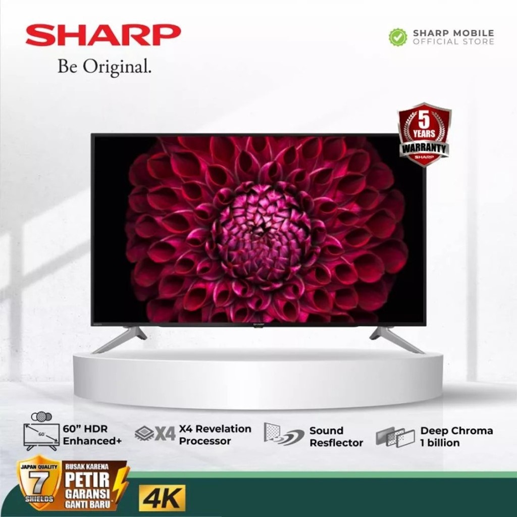 Jual LED Android Smart TV Sharp 70 Inch 4K Ultra-HDR 4T C70DL1X ...