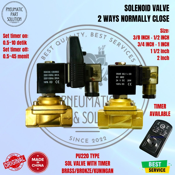 Jual Baru Sol Valve Timer Autodrain Pu220 Te Uw Us Uni-D Stnc Emc Pamy ...