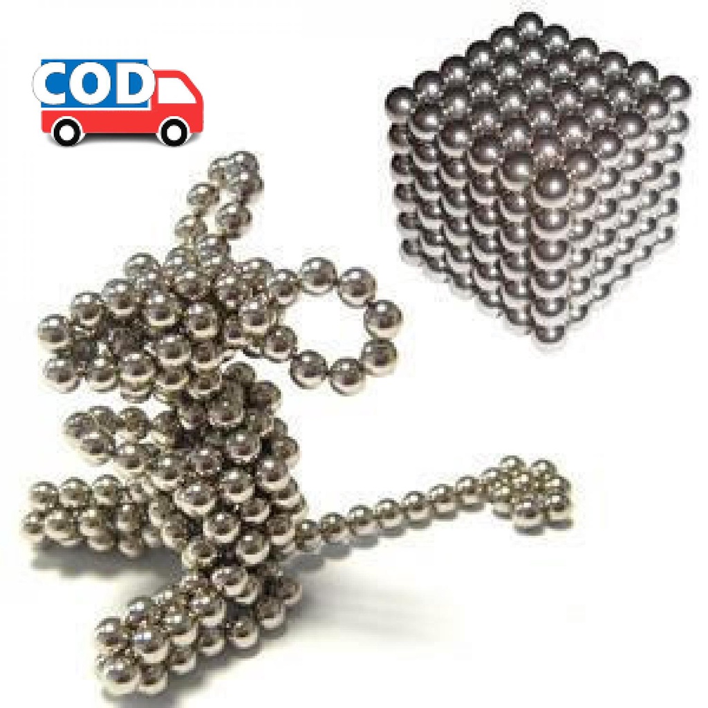 Mainan Magnetik Steel Metalic Stick and Bucky Balls - Magnetic Balls - ZY  005