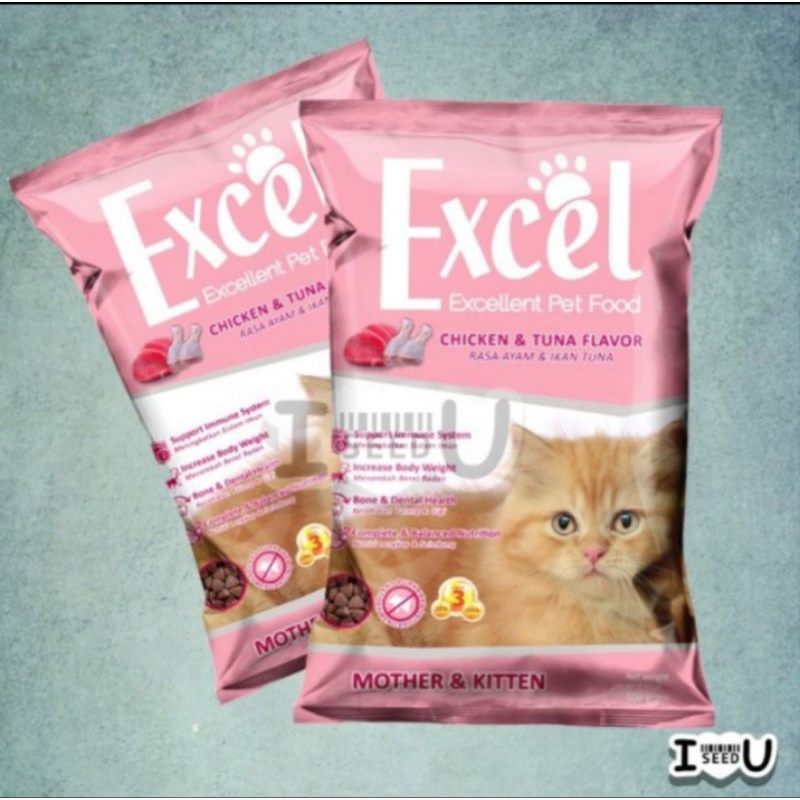 Jual Excel Kitten Cat Food 500Gr - Makanan Kucing Anakan Excel Chicken ...