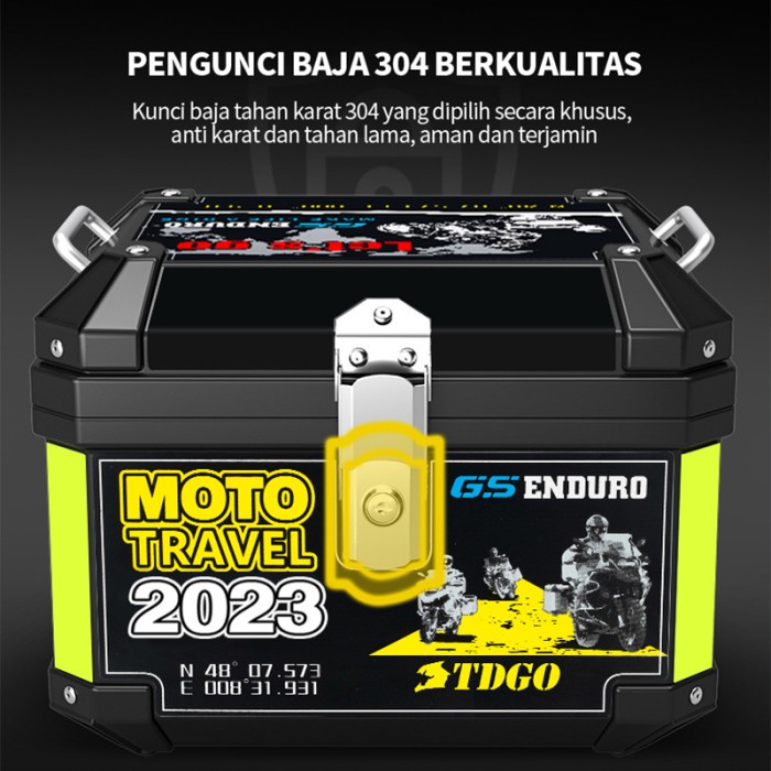 Jual SEPEDA MOTOR TOP BOX BAGASI 45L / BOX MOTOR BERKAPASITAS BESAR ...