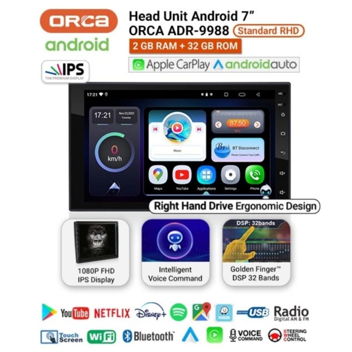 Jual New Head Unit Android Orca Universal Inchi Original Terbaru