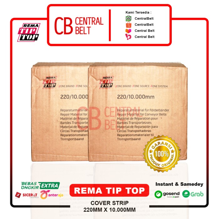 Jual New!! Cover Strip Repair Belt Conveyor 220 MM X 10.000 MM REMA