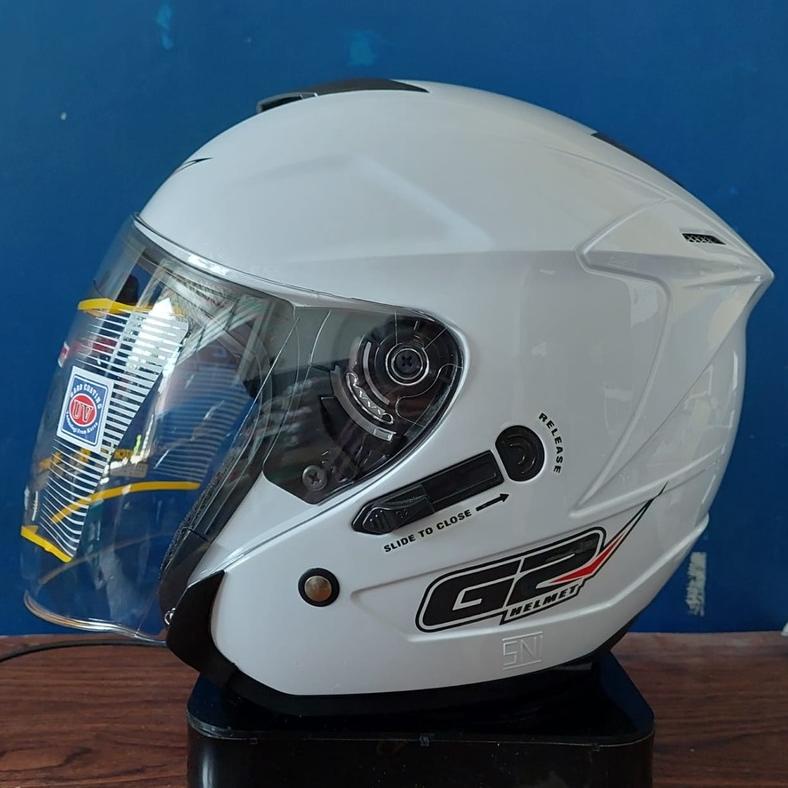 Jual Helm G Optimax Solid Double Visor Kaca Original Shopee Shopee