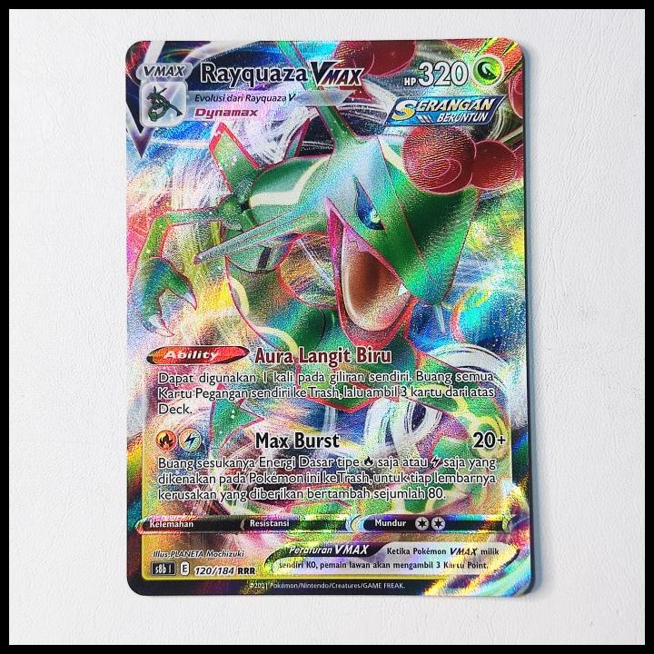 Rayquaza VMAX RRR 120/184 Pokemon VMAX Climax s8b Booster Japanese