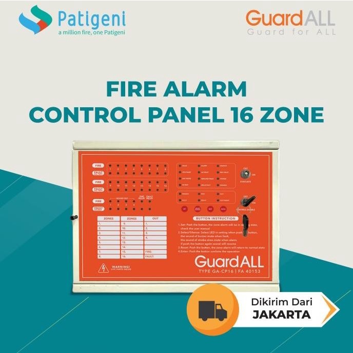 Jual Panel Fire Alarm Guardall Konvensional 16 Zone Murah Terlaris ...