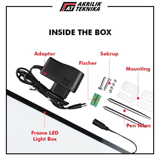 Jual mit FRAME / BINGKAI / DISPLAY POSTER LED / LAMPU AKRILIK SLIM ...