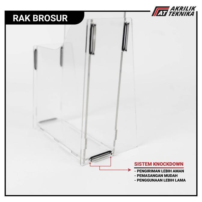 Jual Mit Rak Tempat Brosur Display Brosur Akrilik Display Ukuran