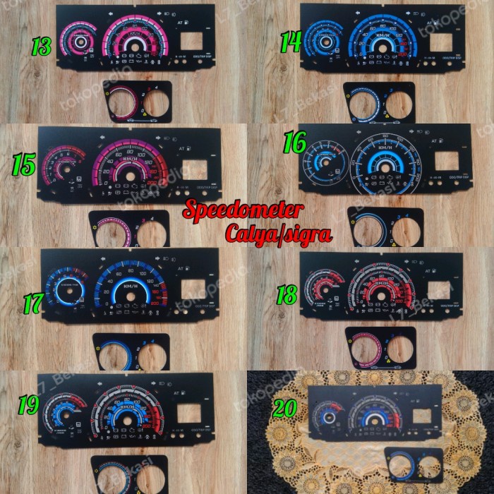 Jual Speedometer Custom Sigra Calya Papan Panel Spidometer Modifikasi ...