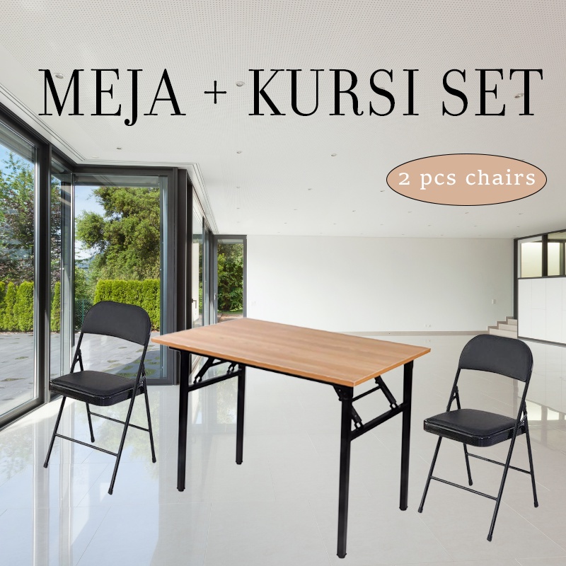 Jual Set Meja Kursi Belajar 1 Meja 2 Kursi Makan Kursi Belajar Kursi ...