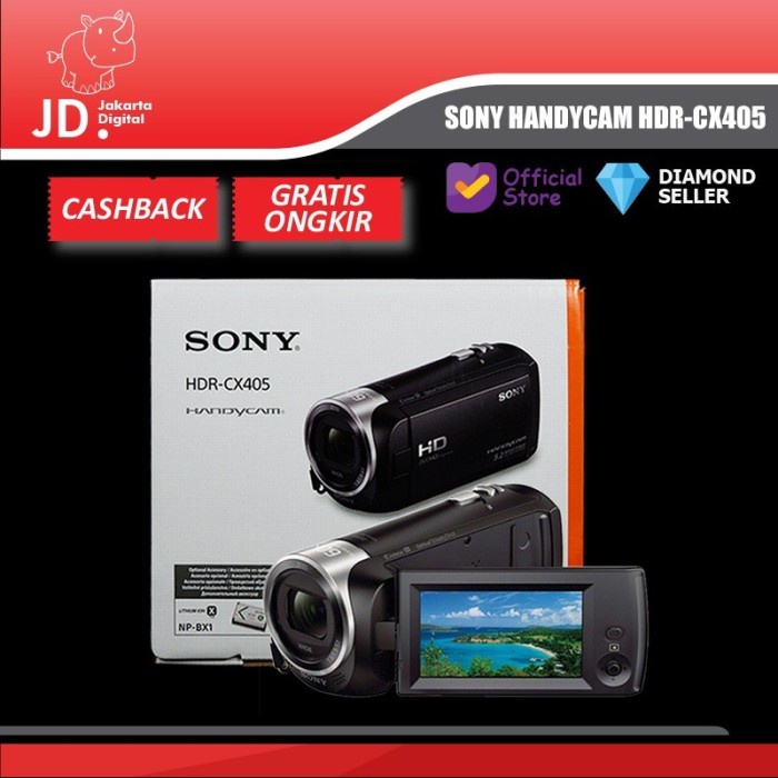 Jual HANDYCAM SONY HDR-CX405 GARANSI RESMI PAKET | Shopee Indonesia