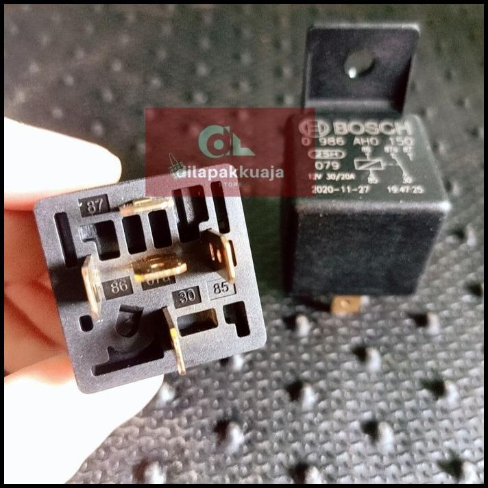 Jual Hot Deal Relay Klakson Bosch Dc V A Kaki Hitam Rellay Klakson Pin Shopee