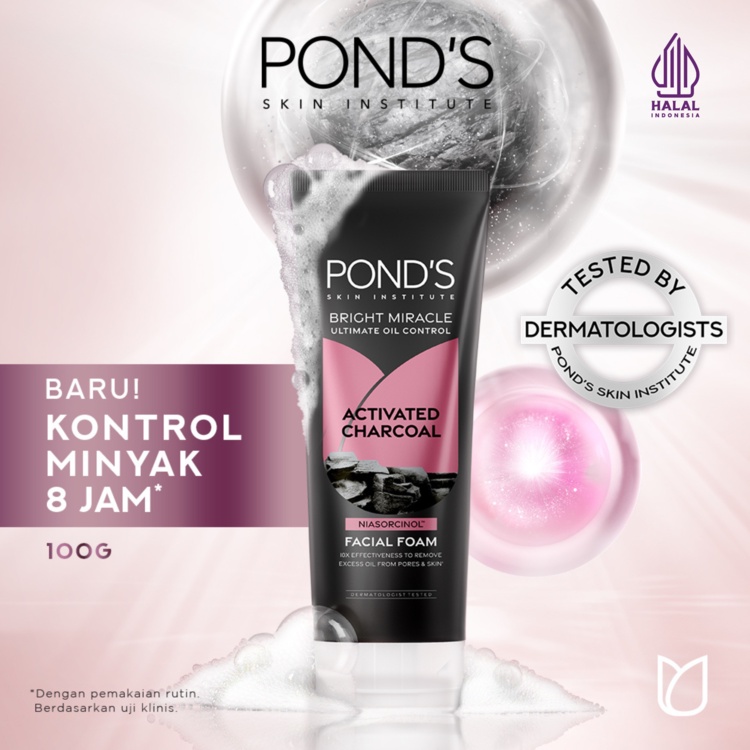 Jual Pond's Bright Miracle Ultimate Oil Control Facial Foam 100gr 20x ...