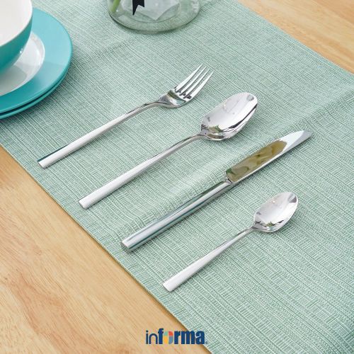 Jual Informa Appetite Set Pcs Esmee Alat Makan Silver Set Sendok Garpu Pisau Makan Spoon