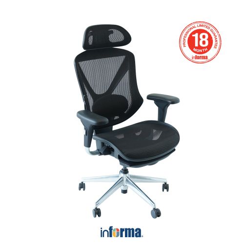 Jual Informa Utopia Elite Kursi Kantor Sandaran Tinggi Hitam Tempat