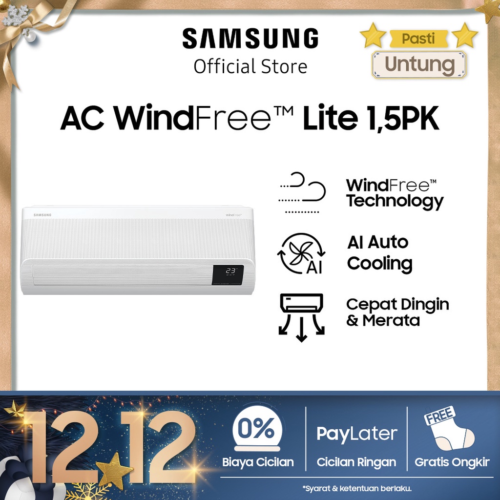 Jual Samsung Ac Windfree Lite With Digital Inverter Pk