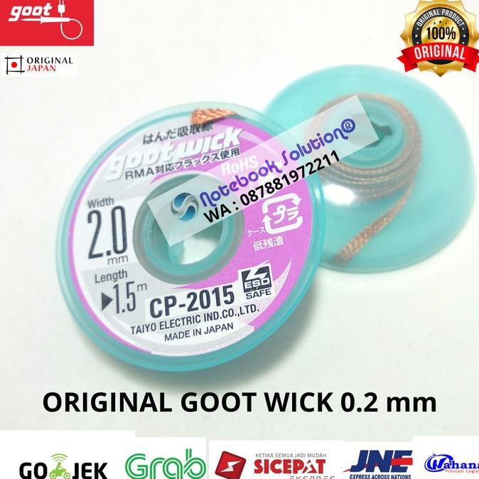 Jual ORIGINAL Solder Wicks Goot 2.0mm panjang 1.5 meter Shopee Indonesia