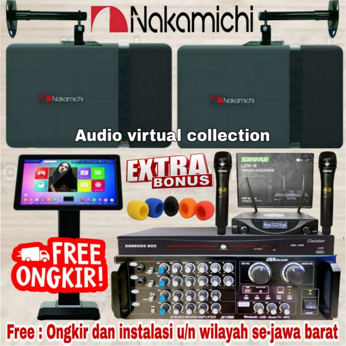 Jual Paket Karaoke Sound System NAKAMICHI ( Super Komplit I ) Shopee