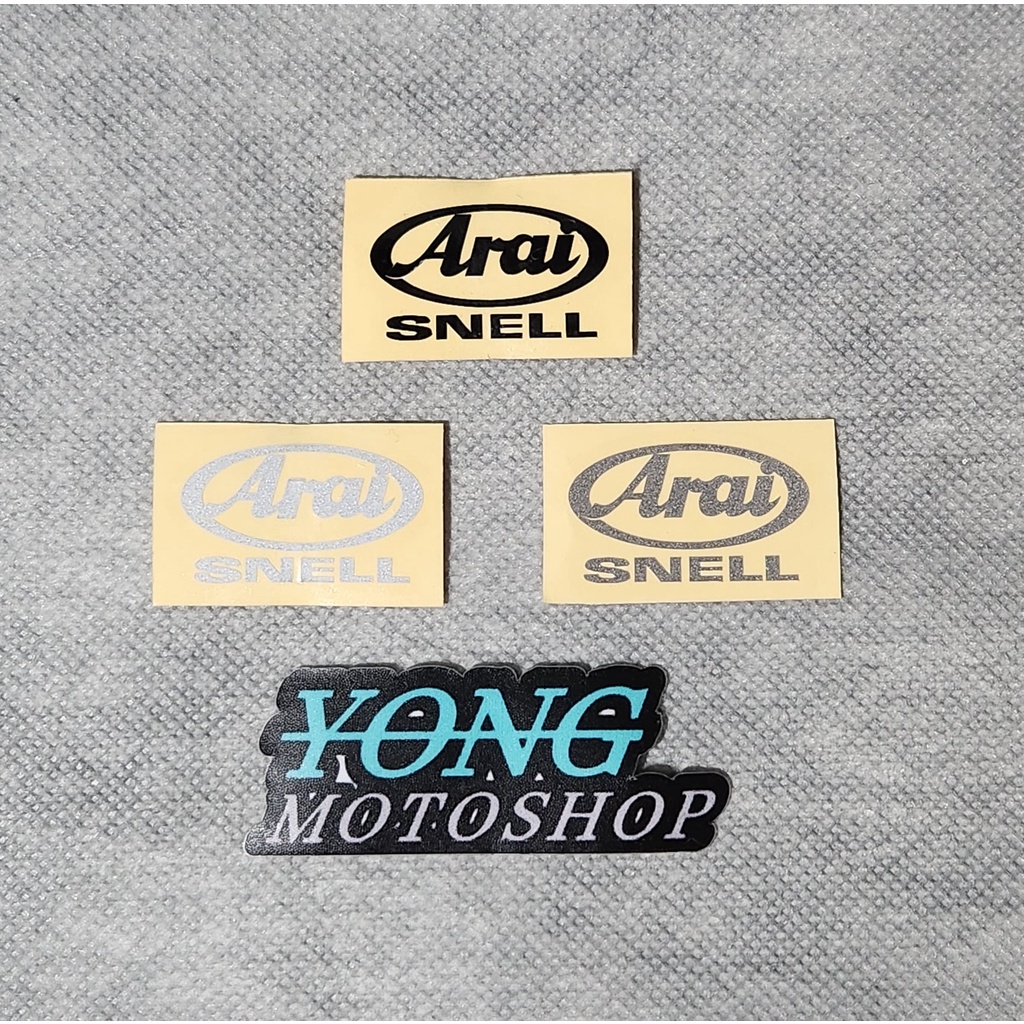 Jual Sticker Helm ARAI SNELL Polos Motif Cutting Sticker | Shopee Indonesia