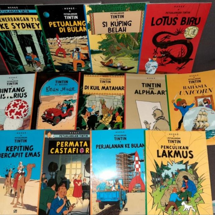 Jual Segel Komik Tintin Gramedia GM Buku Ukuran Besar | Shopee Indonesia