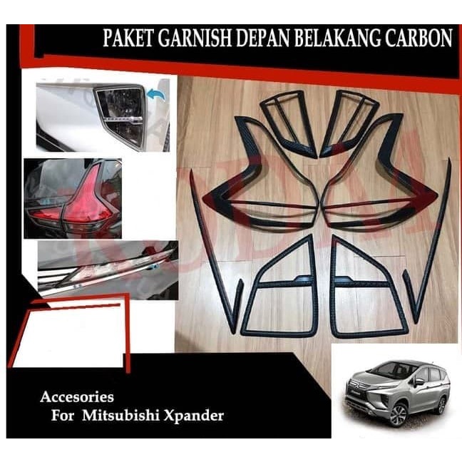 Jual Original Paket Garnish Depan Belakang Dan List Lampu Xpander