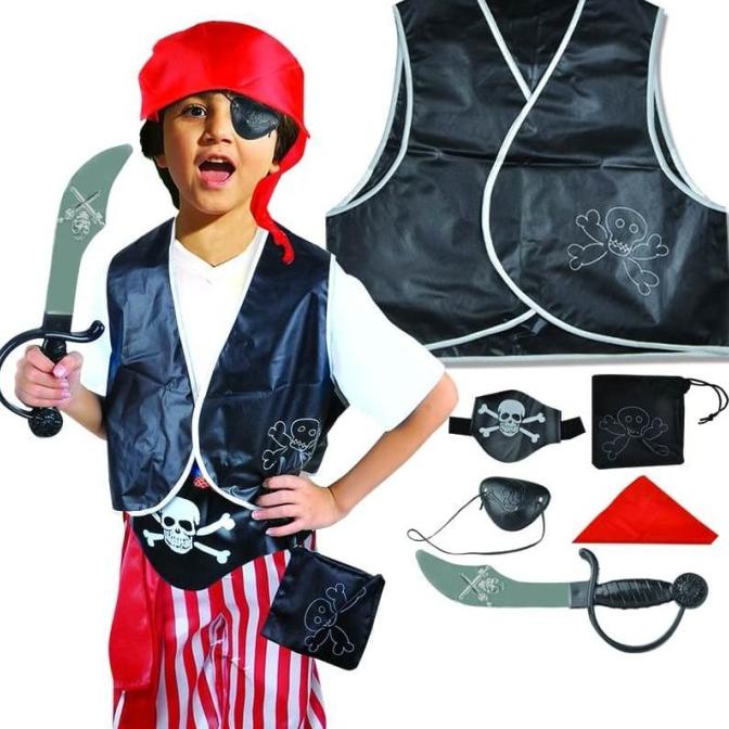 Jual Kostum Bajak Laut (Pirate B-pack) | Shopee Indonesia