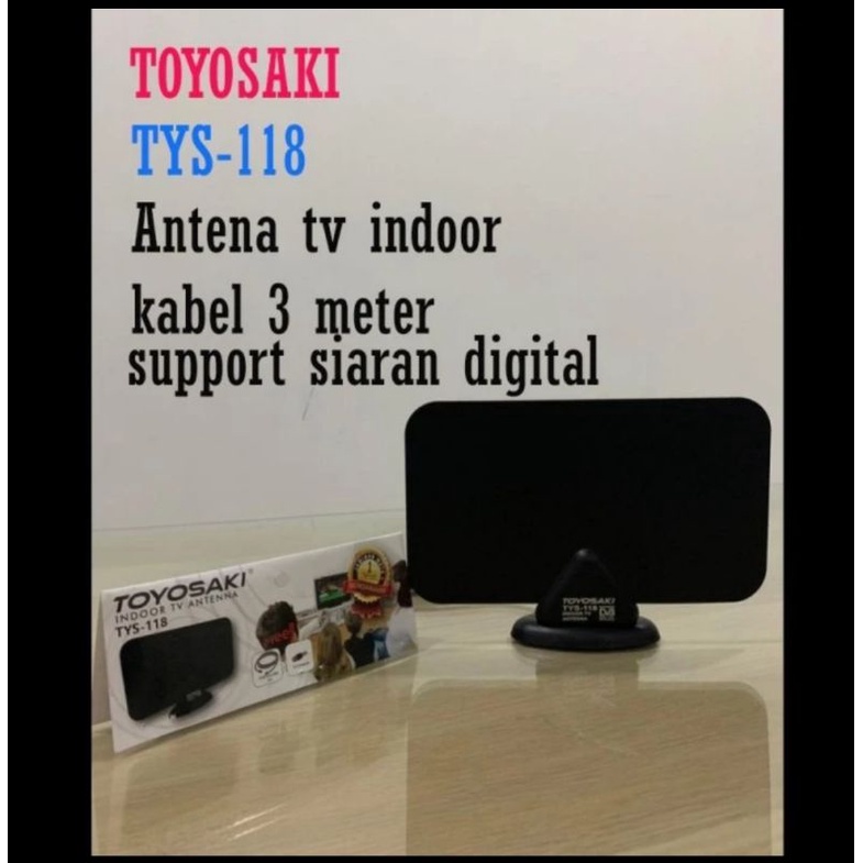 Jual Antena Tv Digital Indoor Stb Toyosaki Penguat Sinyal Sni Bagus Shopee Indonesia