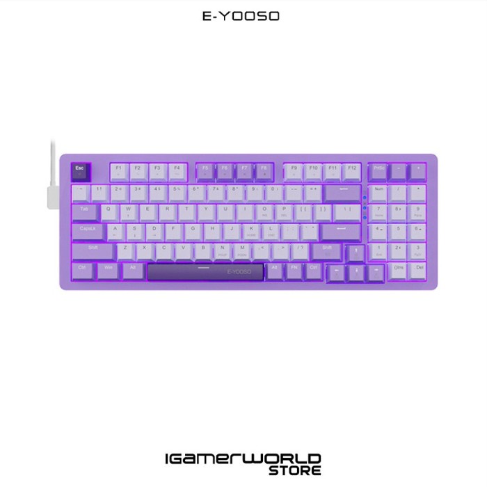 Jual E-YOOSO Z-94 / Z94 Monochrome Fullsize 98% Mechanical Gaming ...