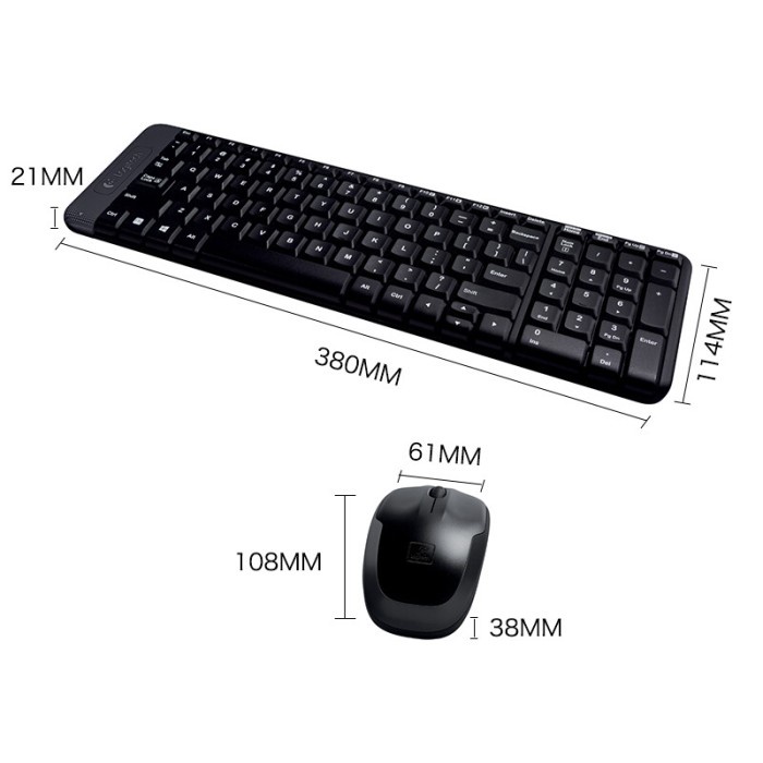 Jual Logitech Mk220 Keyard + Mouse Wireless Logitech Mk220 | Shopee ...