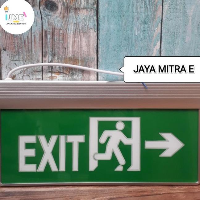 Jual Lampu Exit LED Acrylic/Lampu Darurat/ Emergency Exit Siap Proses ...