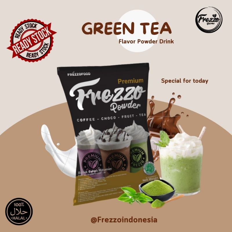 Jual Bubuk minuman Frezzo Powder Premium green tea 1kg / Minuman dengan