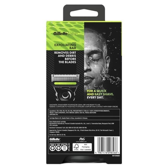 Jual Gillette Labs Exfoliating Razor With Magnetic Stand Pisau Cukur ...