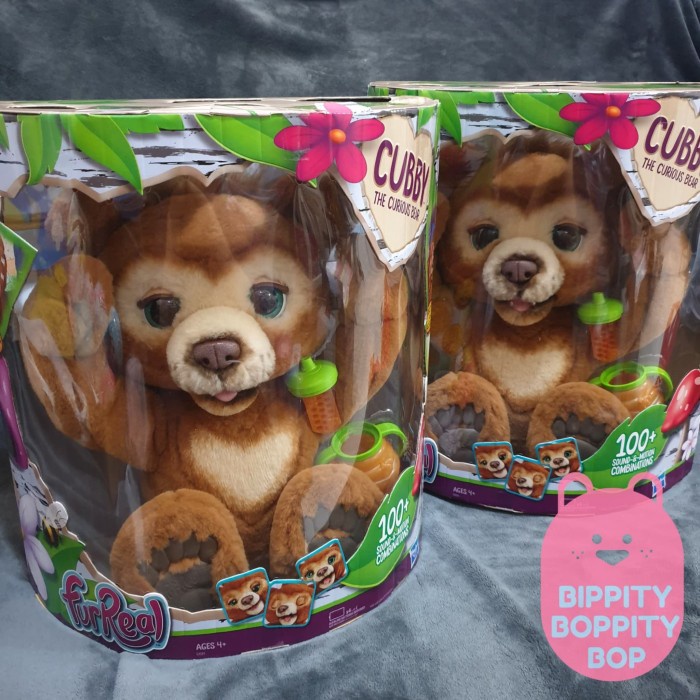 Jual FurReal Cubby The Curious Bear Interactive Plush Toys | Shopee ...
